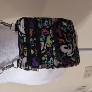 Disney Mickey Mouse Crossbody Zipper bag Hands Free Park Day